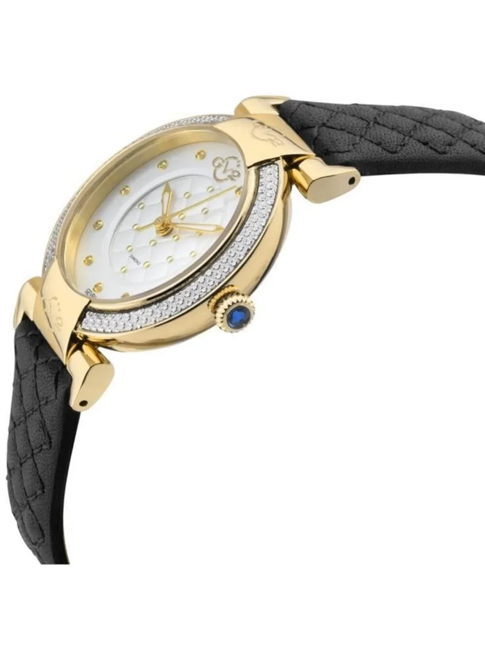 NWT Gv2 By Gevril Berletta Quartz Diamond White Dial Ladies Watch